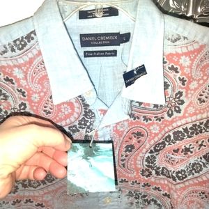 Brand new with tag... Daniel Cremieux Fine Italian,men's shirt....Bahama shirt